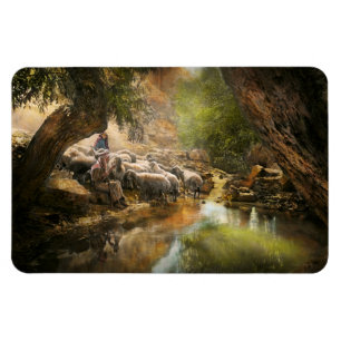Bible - The Lord is my shepherd - 1910 Magnet