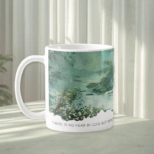 Bible Verse 1 John 4:18 Nature Faith Mug