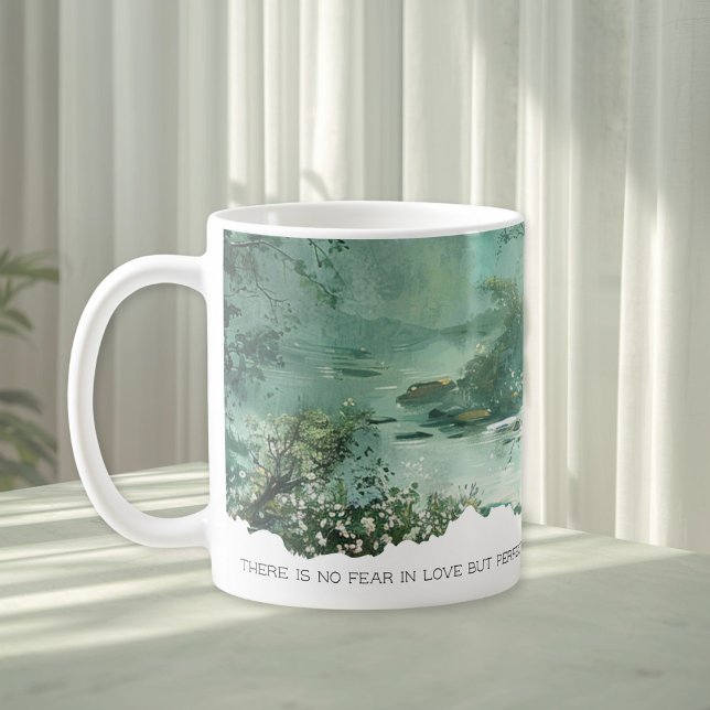 Bible Verse 1 John 4:18 Nature Faith Mug (Creator Uploaded)