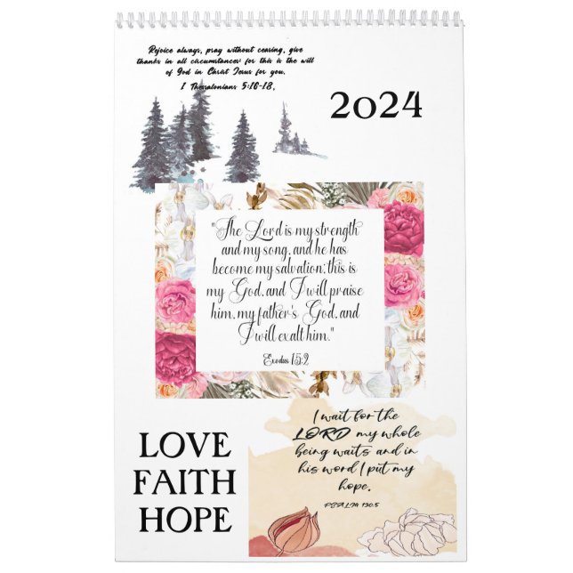 Bible Verse 2024 Calendar (Cover)