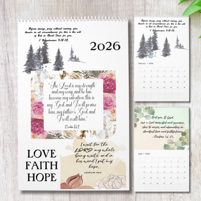 Bible Verse 2026 Wall Calendar (Creator Uploaded)