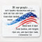Bible Verse 2 Chronicles 7:14, USA Flag Mousepad