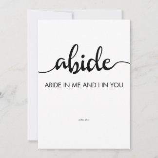 Bible verse Abiding in Christ  Invitation