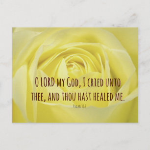 Bible Verse about Healing Postcard