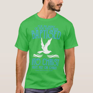 Bible Verse Adult Baptism Dove T-Shirt