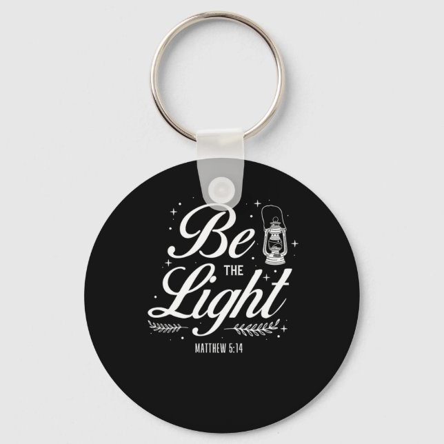 Bible Verse Be The Light Matthew 514 Key Ring (Front)