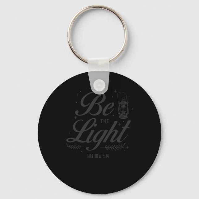 Bible Verse Be The Light Matthew 514 Key Ring (Front)