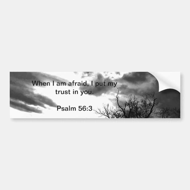 Bible verse bumper sticker (Front)