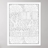 Bible Verse/Christian Adult Colouring