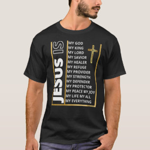 Bible Verse Christian Religious Church Godly  4 T-Shirt