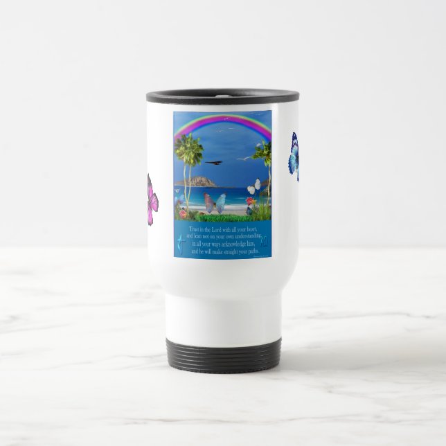 Bible Verse Christian Travel Mug (Center)