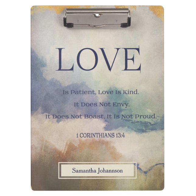 Bible Verse   Clipboard (Front)