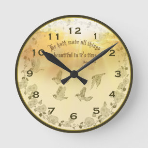 Bible Verse Clock - He Hath Made All Things Beauti