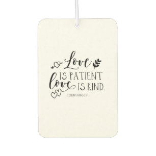 Bible verse Corinthians scripture Heart Car Air Freshener