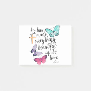 Bible Verse Cross Ecclesiastes Ecc Scripture Post-it Notes