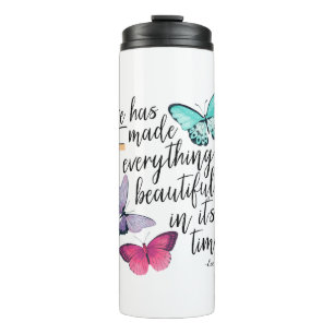Bible Verse Cross Ecclesiastes Ecc Scripture Thermal Tumbler