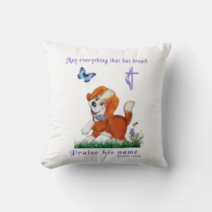 Bible verse cushion