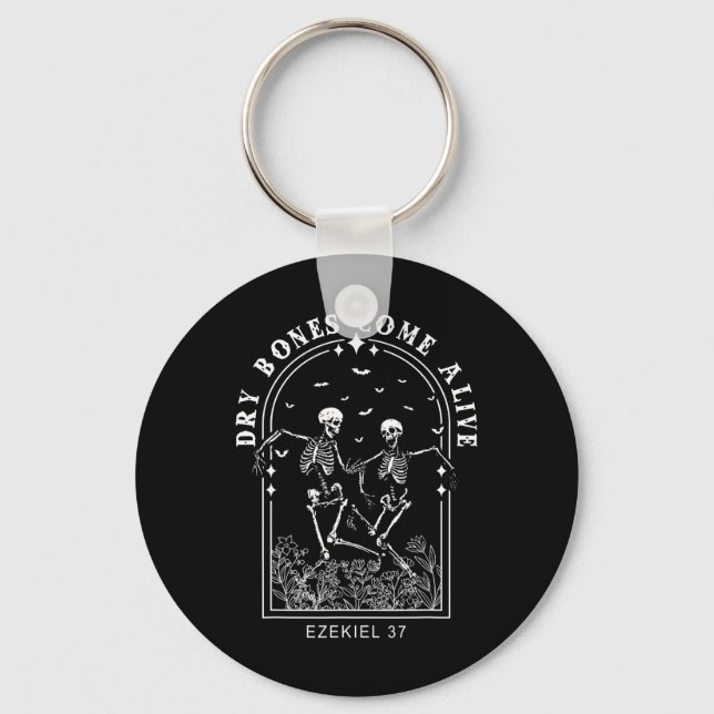 Bible Verse Dry Bones Come Alive Christian Jesus  Key Ring (Front)
