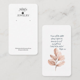 Bible Verse Earring Display Business Card