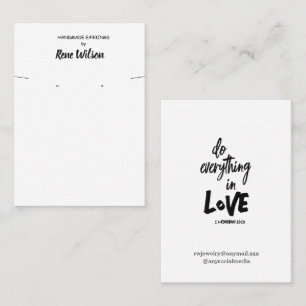 Bible Verse Earring Display Business Card