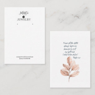 Bible Verse Earring Display Business Card