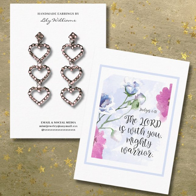 Bible Verse Earring Display Holder Card (Creator Uploaded)