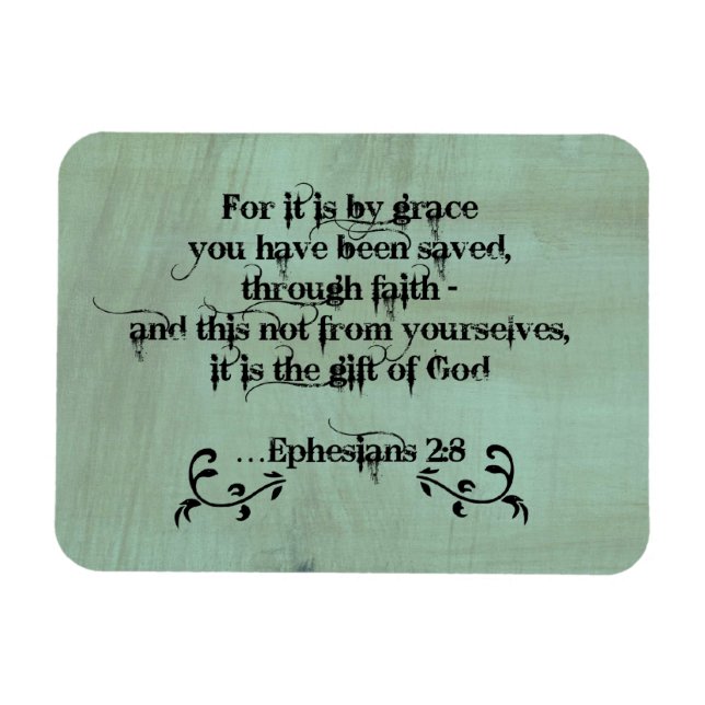 Bible Verse Ephesians 2:8 Magnet (Horizontal)