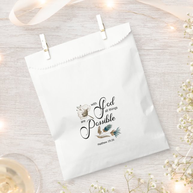 Bible verse Favour Bag (Clipped)