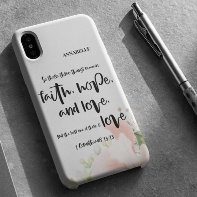 Bible Verse Floral  Case-Mate iPhone Case (Creator Uploaded)
