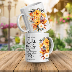 Bible Verse Floral Coffee Mug