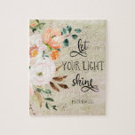 Bible verse floral  jigsaw puzzle<br><div class="desc">Bible verse floral jigsaw puzzle. Perfect as a gift.</div>