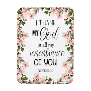 Bible verse Floral Magnet