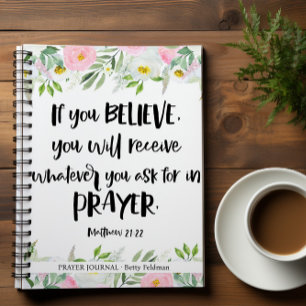Bible Verse Floral Prayer Journal