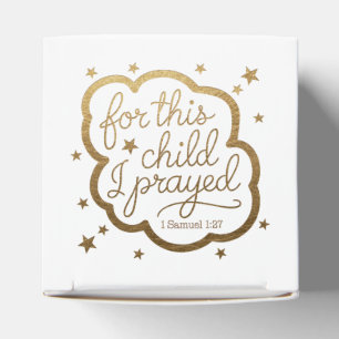 Bible verse from 1 Samuel 1:27 Favour Box
