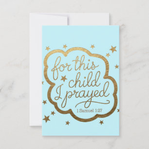 Bible verse from 1 Samuel 1:27 Invitation
