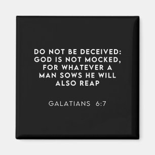 Bible Verse Galatian 6_7 Funny Meme Viral Christia Magnet