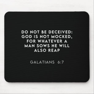 Bible Verse Galatian 6_7 Funny Meme Viral Christia Mouse Pad