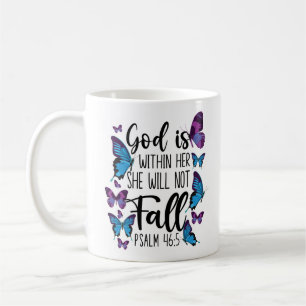 Bible Verse God Is Within Her She Will Not Fall Coffee Mug