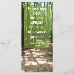 Bible Verse GOD's Word Leads Me Bookmark