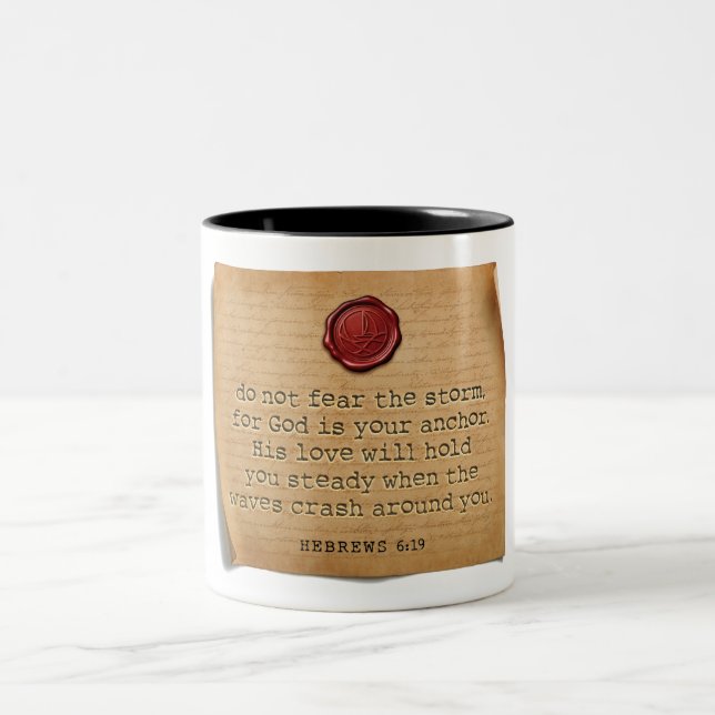 BIBLE VERSE - Hebrews 6:19 - Coffee Mug (Center)