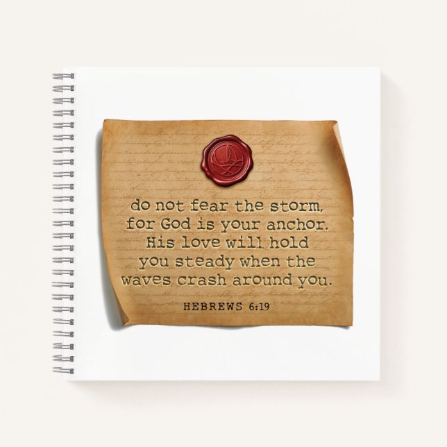 BIBLE VERSE - Hebrews 6:19 - Journal (Front)
