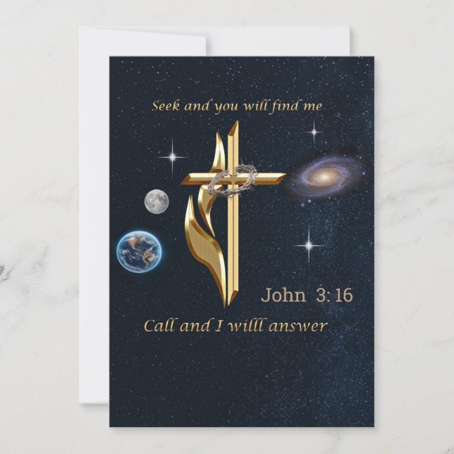 Bible verse holiday card (Front)