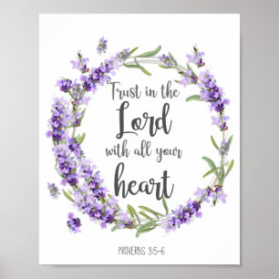 Bible Verse Home Decor Trust in the Lord