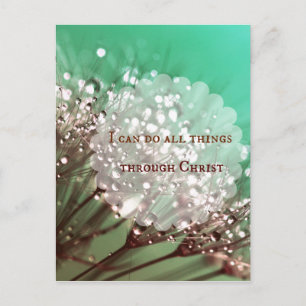 Bible Verse: I can do all things through Christ Postcard