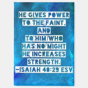 Bible Verse Isaiah 40:29 Postcard Magnet