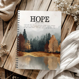  Bible Verse Isaiah 40:31 Landscape  Notebook