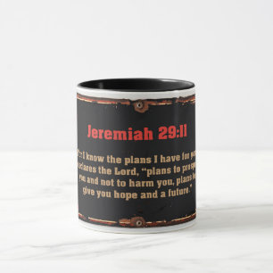 Bible Verse Jeremiah 29:11 Christian Coffee Mug