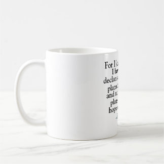 Bible Verse Jeremiah 29:11 Coffee Mug
