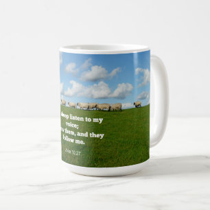 Bible verse, John 10:27, My sheep... Coffee Mug