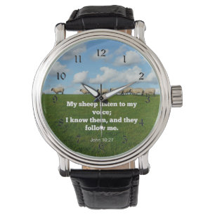 Bible verse, John 10:27, sheep, Watch
